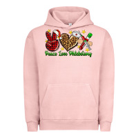 Pigment Salmon Peace love Phlebotomy Christmas Urban Hoodie - NancyCooperArtShop