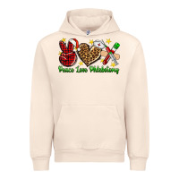 Sandshell Peace love Phlebotomy Christmas Urban Hoodie - NancyCooperArtShop
