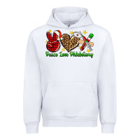 White Peace love Phlebotomy Christmas Urban Hoodie - NancyCooperArtShop