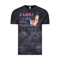 Cloud Black a whole llama learning going on Vintage Tee - MaliasSmallBusiness