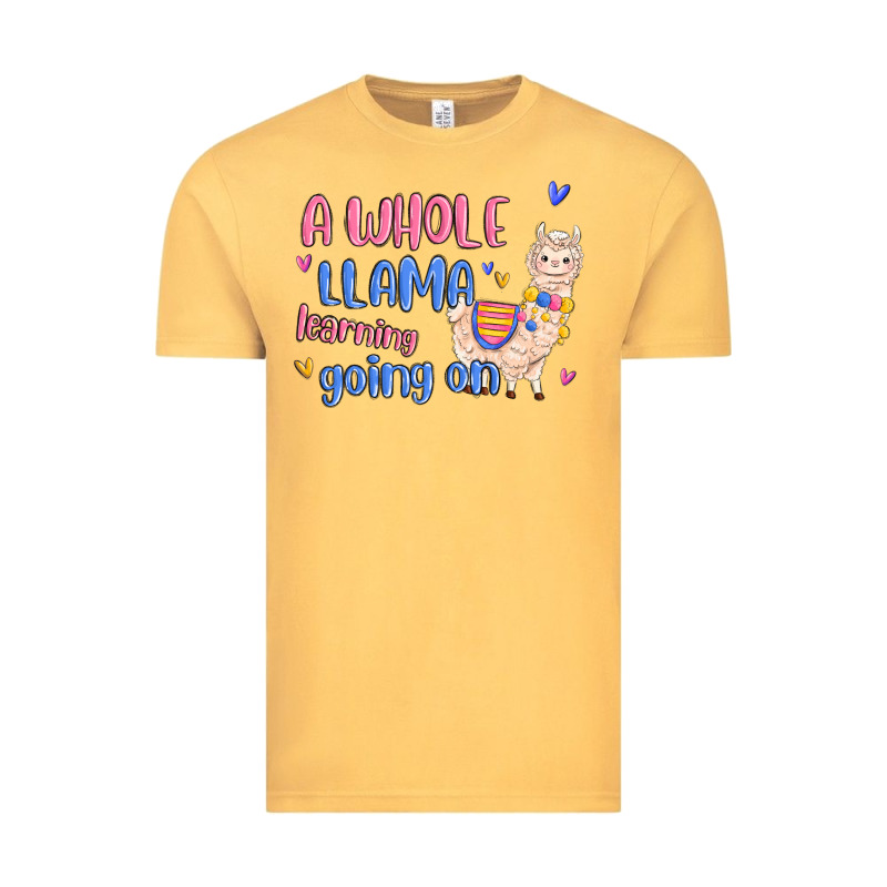 A Whole Llama Learning Going On Vintage Tee by MaliasSmallBusiness | Teevron