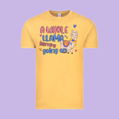Vintage Tee a whole llama learning going on