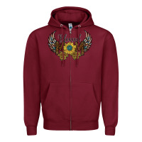 Burgundy blessed mom Zipper Hoodie - SublimationCraftShop
