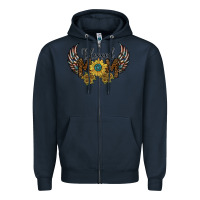 Navy blessed mom Zipper Hoodie - SublimationCraftShop
