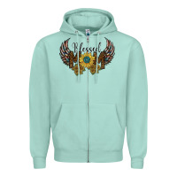 Seafoam blessed mom Zipper Hoodie - SublimationCraftShop
