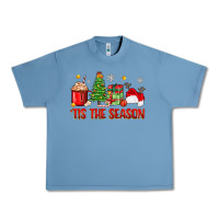 Pebble Blue 'tis the season christmas Urban Heavy Tee - Zillion Design Studio