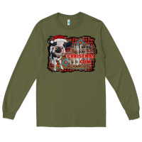 Army Green all i want for christmas is a cow aztec Long Sleeve Tee - RanaPortraitStore