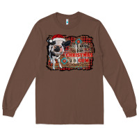 Chestnut all i want for christmas is a cow aztec Long Sleeve Tee - RanaPortraitStore