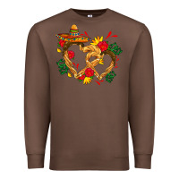 Chestnut Churros with love and sombrero Premium Sweatshirt - AdoDesignShop