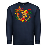 Navy Churros with love and sombrero Premium Sweatshirt - AdoDesignShop
