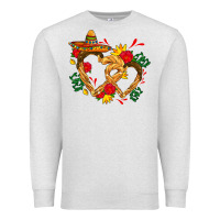 Oatmeal Heather Churros with love and sombrero Premium Sweatshirt - AdoDesignShop