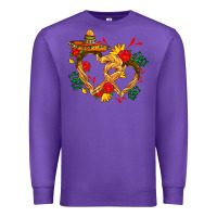 Purple Churros with love and sombrero Premium Sweatshirt - AdoDesignShop