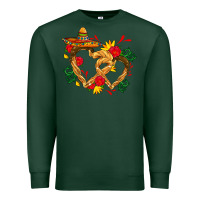 Sports Green Churros with love and sombrero Premium Sweatshirt - AdoDesignShop