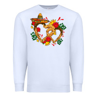 White Churros with love and sombrero Premium Sweatshirt - AdoDesignShop