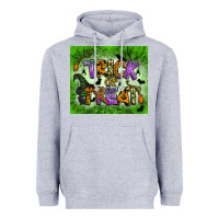 Heather Grey trick or treat tumbler Heavyweight Hoodie - BundleAndBundleShop