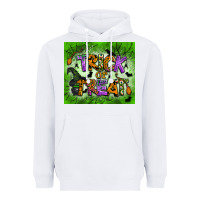 White trick or treat tumbler Heavyweight Hoodie - BundleAndBundleShop