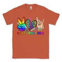 Copper peace love rock Classic Tee - Zillion Design Studio