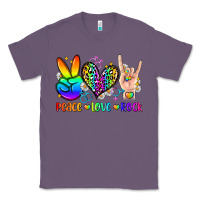 Lavender peace love rock Classic Tee - Zillion Design Studio