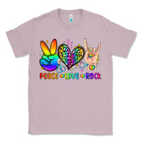 Lilac peace love rock Classic Tee - Zillion Design Studio