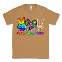 Toasted Coconut peace love rock Classic Tee - Zillion Design Studio