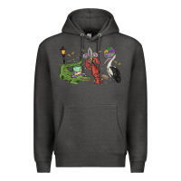 Mardi Gras Alligator Crawfish Pelican Premium Hoodie | Teevron