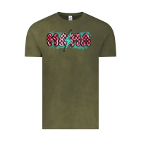 Vintage Olive lightning bolt mama Vintage Tee - MaliasSmallBusiness