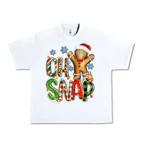 White oh snap christmas cookie Urban Heavy Tee - Zillion Design Studio