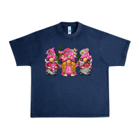 Navy breast cancer gnome Urban Heavy Tee - BarkalooDesign