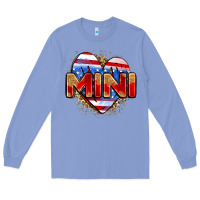 Colony Blue American mini heart Long Sleeve Tee - Zillion Design Studio