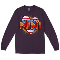 Plum American mini heart Long Sleeve Tee - Zillion Design Studio