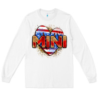 White American mini heart Long Sleeve Tee - Zillion Design Studio