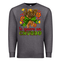 Charcoal Heather Te Gueiro un churro Premium Sweatshirt - AdoDesignShop