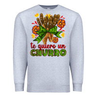 Heather Grey Te Gueiro un churro Premium Sweatshirt - AdoDesignShop