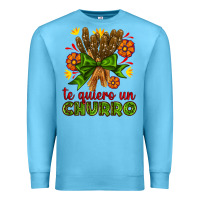 Ocean Blue Te Gueiro un churro Premium Sweatshirt - AdoDesignShop