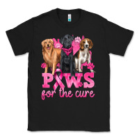 Black Paws For The Cure Classic Tee - texasbilliewilder