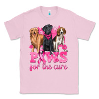 Bubblegum Pink Paws For The Cure Classic Tee - texasbilliewilder