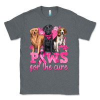 Charcoal Heather Paws For The Cure Classic Tee - texasbilliewilder