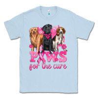 Dusty Blue Paws For The Cure Classic Tee - texasbilliewilder