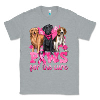 Heather Grey Paws For The Cure Classic Tee - texasbilliewilder