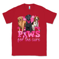 Red Paws For The Cure Classic Tee - texasbilliewilder