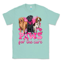 Seafoam Paws For The Cure Classic Tee - texasbilliewilder
