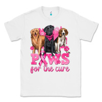 White Paws For The Cure Classic Tee - texasbilliewilder