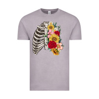 Vintage Zinc floral ribcage Vintage Tee - MaliasSmallBusiness