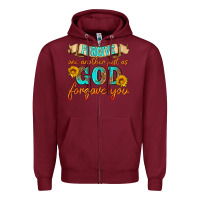 Burgundy forgive one another just as god forgave you Zipper Hoodie - HRA Design Shop