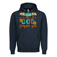 Navy forgive one another just as god forgave you Zipper Hoodie - HRA Design Shop