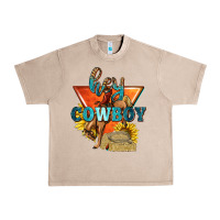 French Oak hey cowboy with sunflowers Urban Heavy Tee - texasbilliewilder
