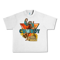 Lunar Rock hey cowboy with sunflowers Urban Heavy Tee - texasbilliewilder