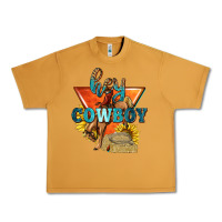 Peanut Butter hey cowboy with sunflowers Urban Heavy Tee - texasbilliewilder