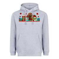 Heather Grey lady of guadalupe coffee cups libbey glass Heavyweight Hoodie - Jasminsmagicworld