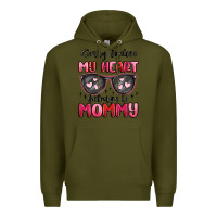 Army Green sorry ladies my heart belongs to mommy Premium Hoodie - MaliasSmallBusiness